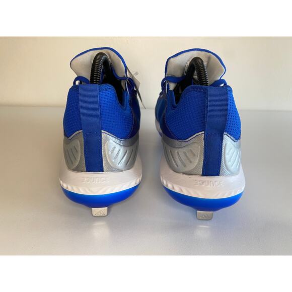 NWT ADIDAS CLEATS 11 PUREHUSTLE METAL FASTPITCH SOFTBALL SHOES BLUE FV9040 - Picture 10 of 16